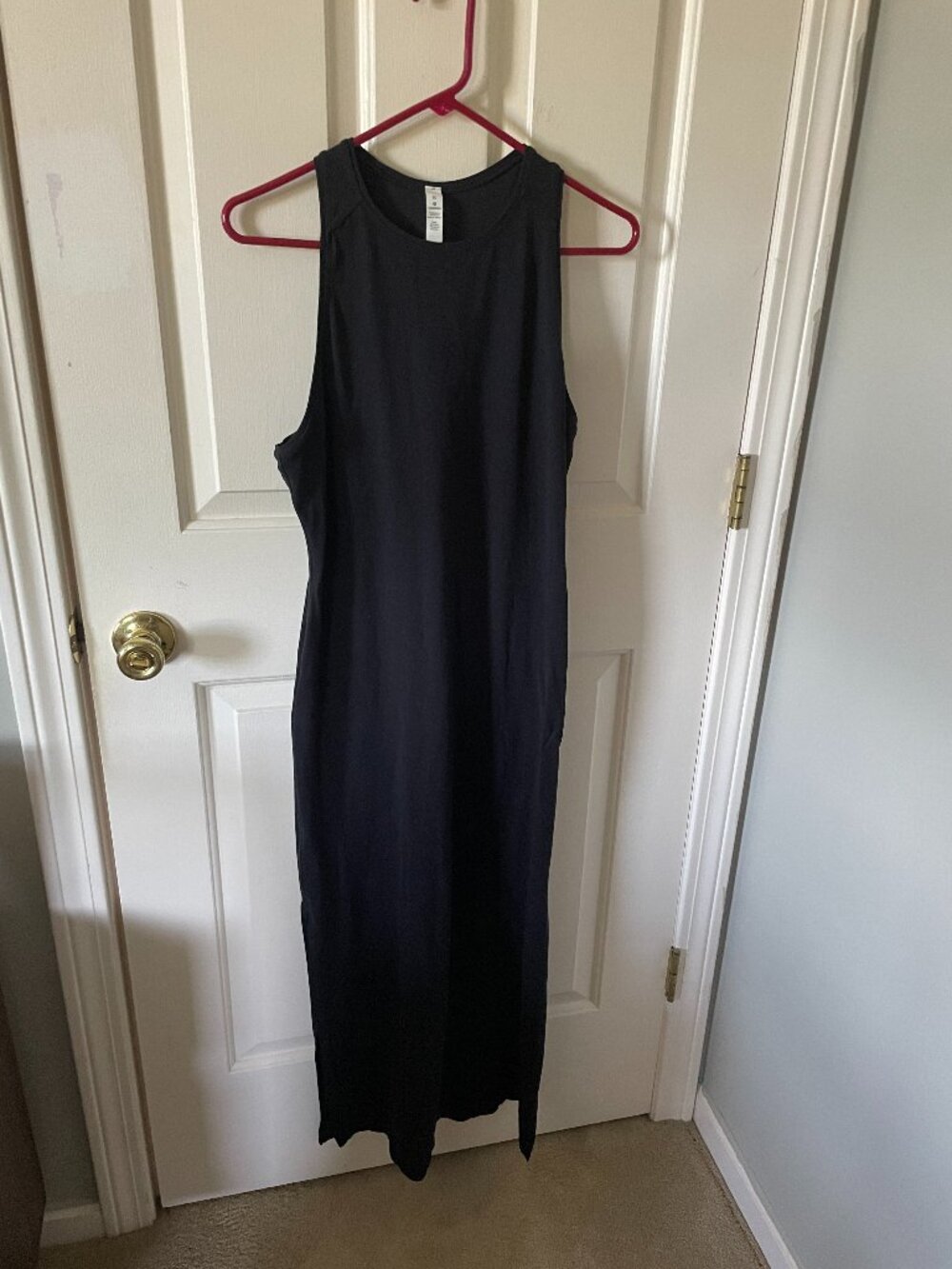 Lululemon Black Bodycon Racerback Dress